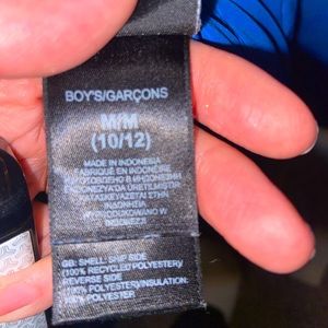 Reversible the north face boys jacket 10-12